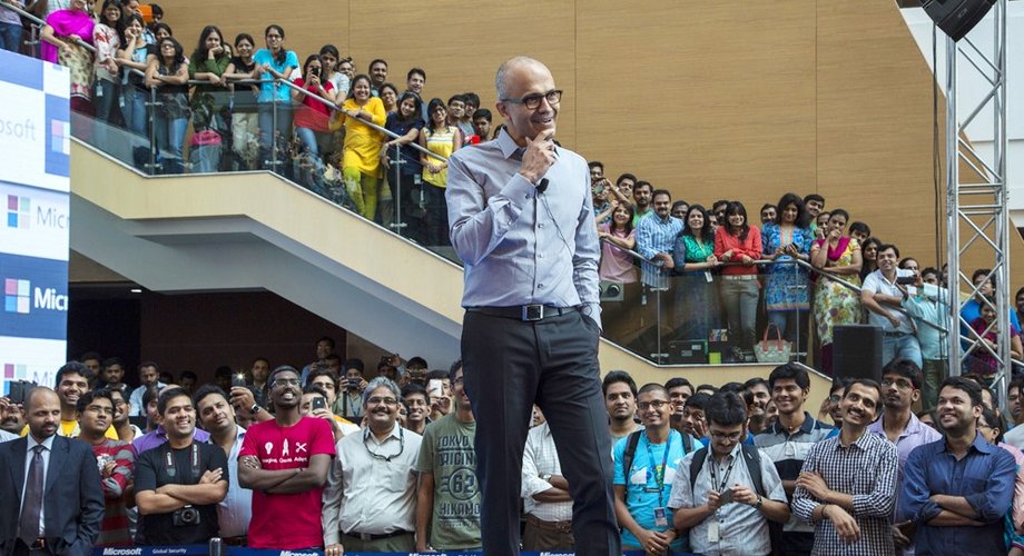 "There is a very evocative description in the book about a team of rowers working together at the highest level – he calls it 'the swing of the boat,'" Nadella wrote in a company-wide e-mail. He wanted the company to find the swing of the boat.