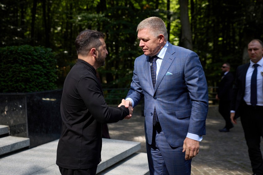 Volodimir Zelenski i Robert Fico u Užgorodu