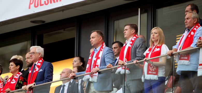 Prezydent Duda i premier Morawiecki "na żywo" oglądali ostatni test Polaków przed mundialem