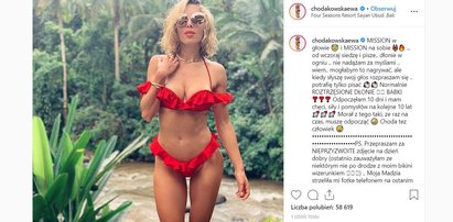 Chodakowska pozuje w bikini. I... przeprasza za nie. Widać na nim bliznę!