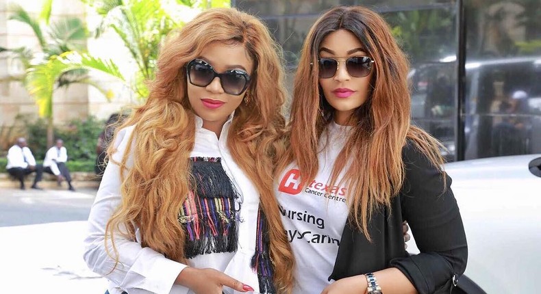 Vera Sidika with Zari Hassan.