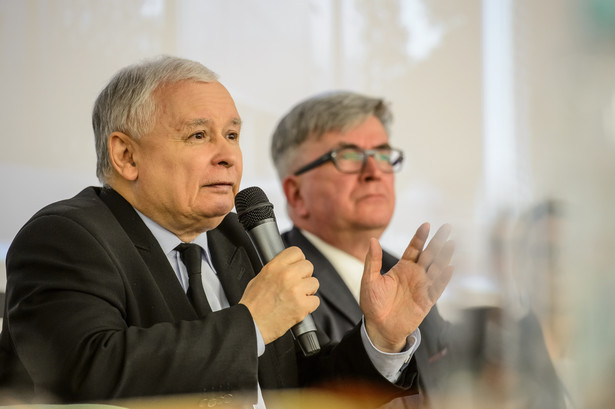 Jarosław Kaczyński podczas sesji wspomnieniowej konferencji Finanse publiczne a rozwój gospodarki - in memoriam profesor Zyta Gilowska.