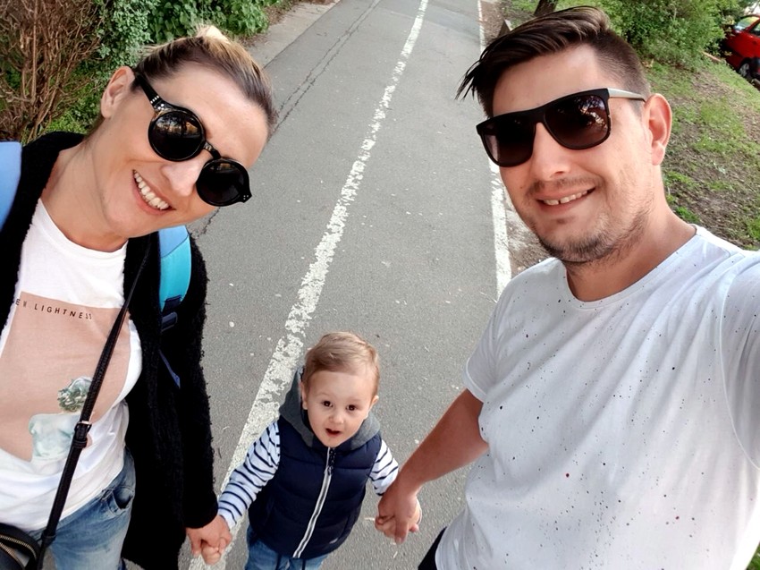 Stradali Despot sa roditeljima