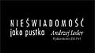 Nieświadomość jako pustka. Fragment książki