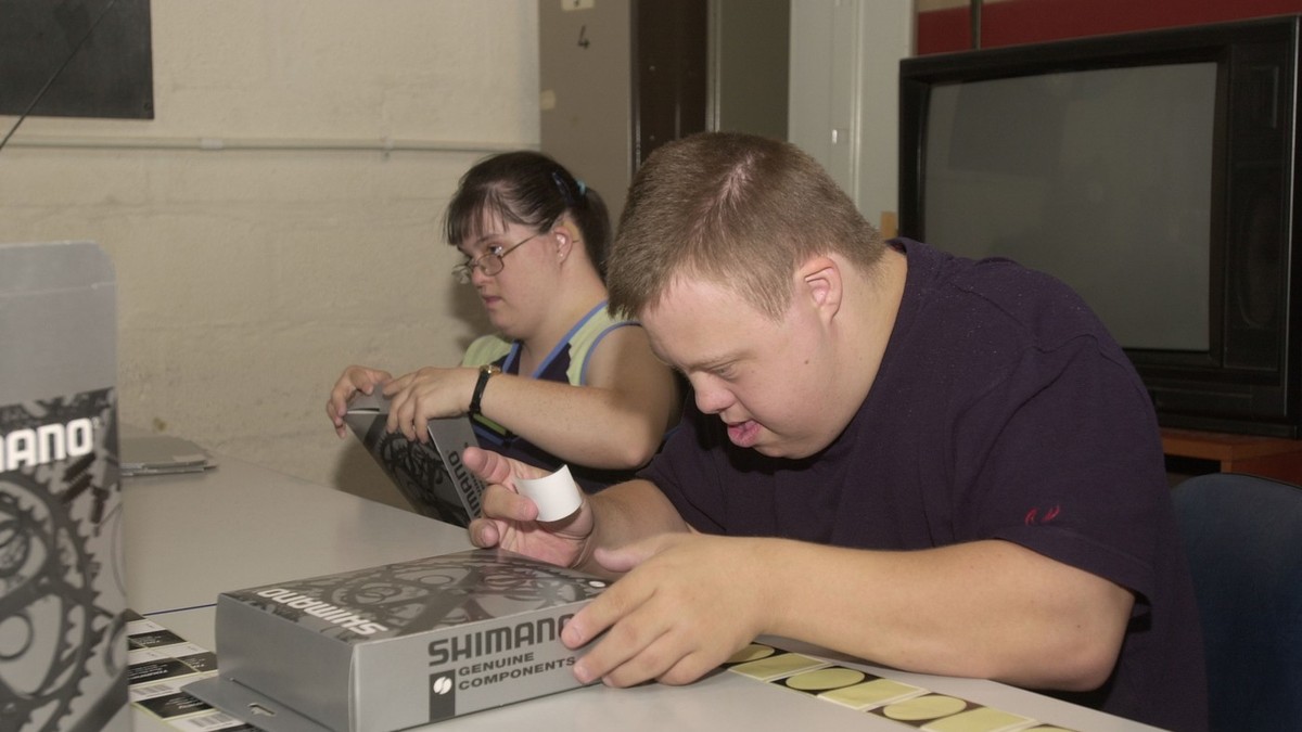 Par sa Daunovim sindromom - ilustracija