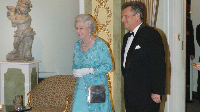 Aleksander Kwaśniewski i Królowa Elżbieta II