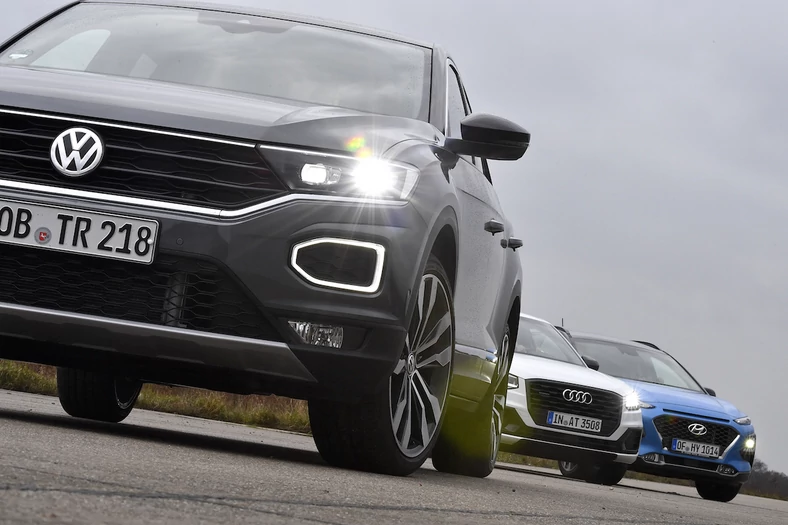 Volkswagen T-Roc kontra Hyundai Kona i Audi Q2