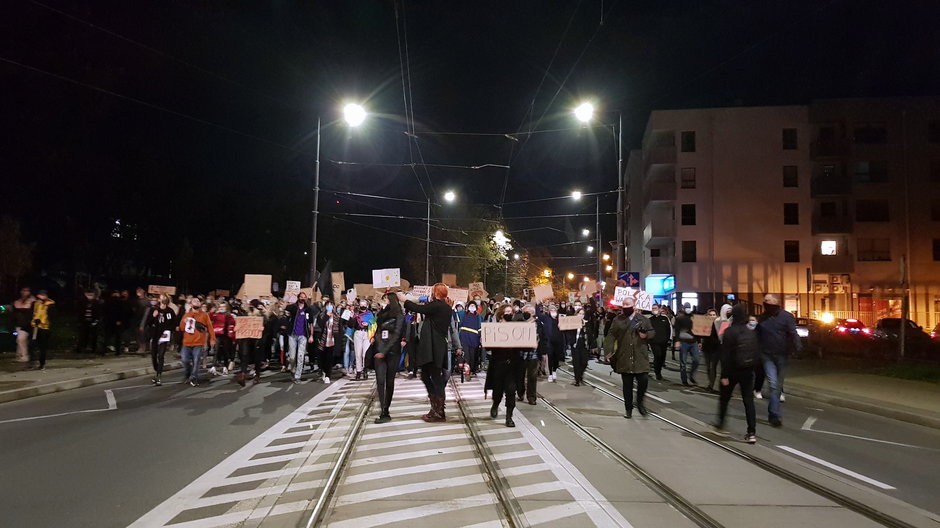Młodzi ludzie protestowali na ulicach Gorzowa