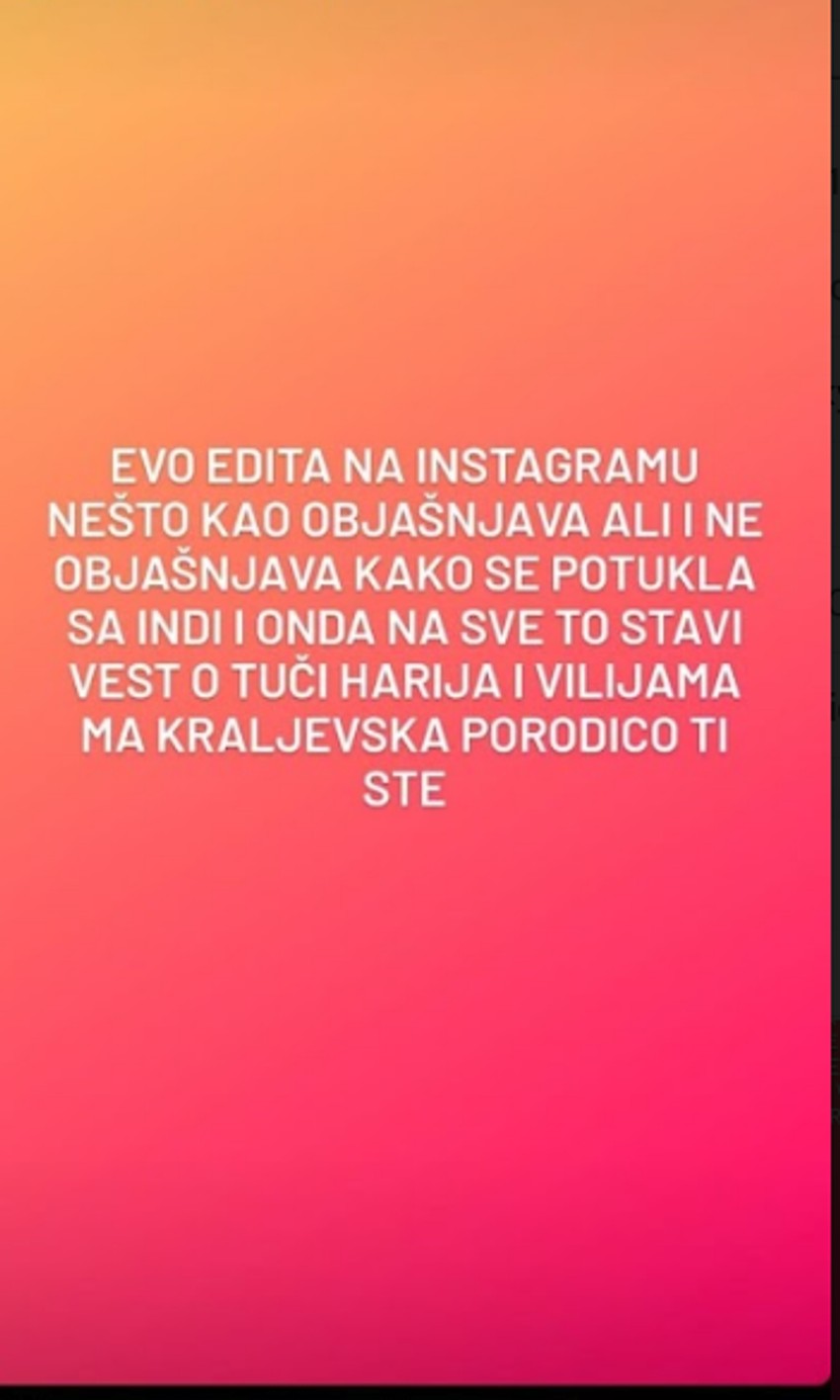 Ljudi o tuči Edite i Indi