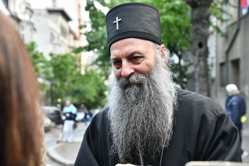 Patrijarh Porfirije je održao besedu u hramu na Bežanijskoj kosi