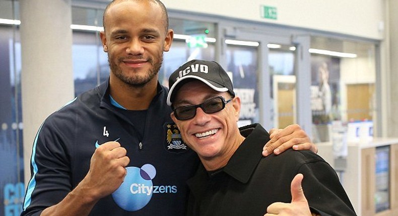 Vincent Kompany and Jean-Claude Van Damm