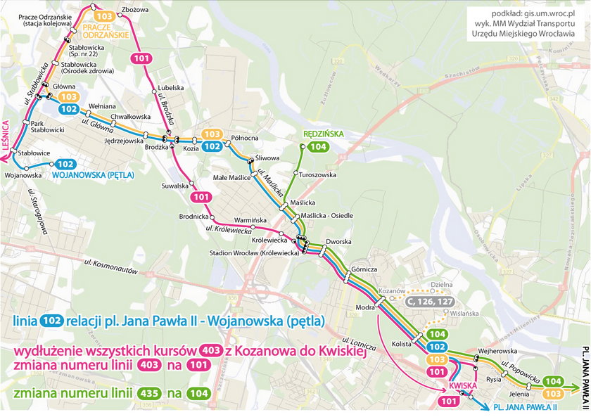 Więcej autobusów na Maślice, Stabłowice i Pracze Odrzańskie