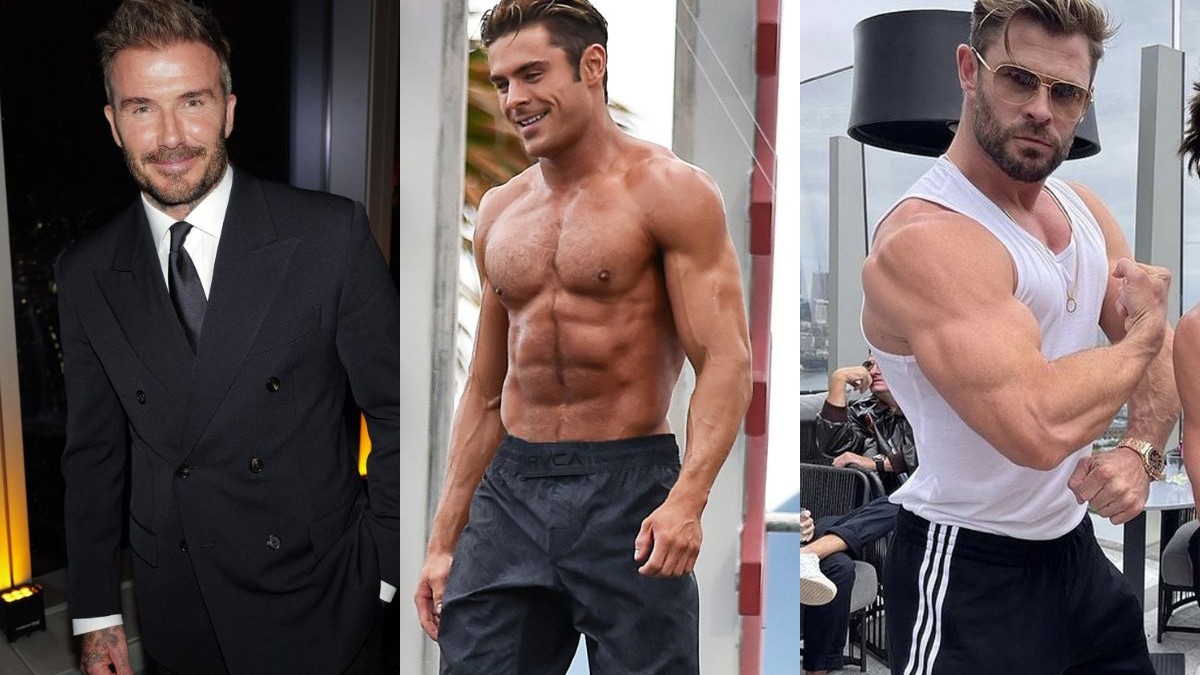 Metrosexuáli štýlu Beckham sú dnes už prežitkom, ideál mužskej krásy je spornosexuál, foto. David Beckham, Zac Efron, Chris Hemsworth