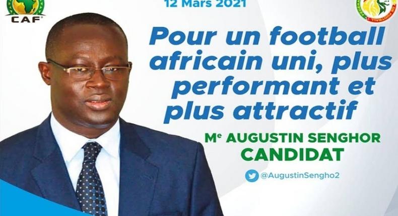 Augustin Senghor officiellement candidat à la présidence de la CAF