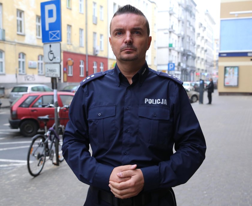 Nadkomisarz Robert Szumiata z mokotowskiej policji w Warszawie: