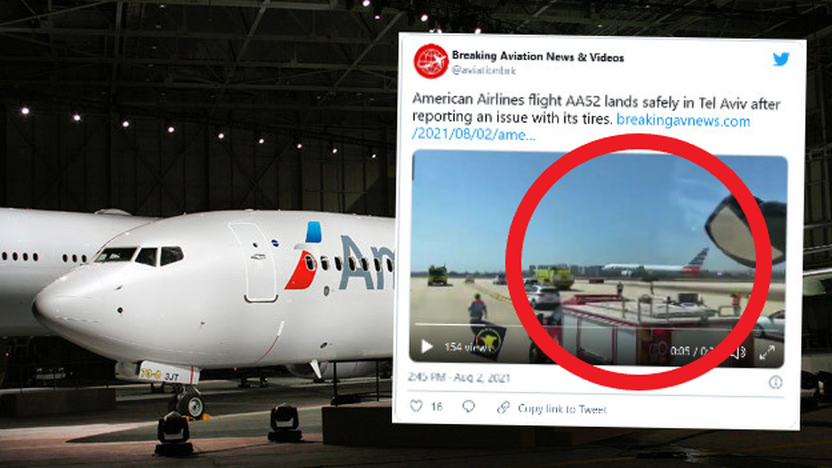 Tel Aviw, awaryjne lądowanie boeinga 777 American Airlines. Powód: przebita opona
