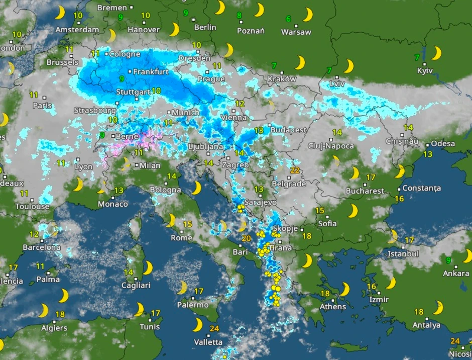 Hladni front u četvrtak