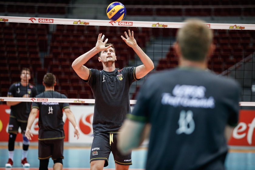 Siatkowka. PlusLiga. Lotos Trefl Gdansk. Trening. 10.08.2017