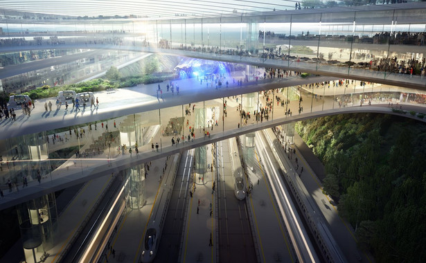 08 Terminal CPK. Koncepcja Zaha Hadid Architects