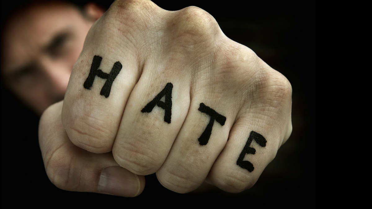 hate nienawiść pięść agresja
