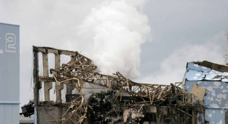 The unit 3 reactor building at Fukushima after the 2011 disaster