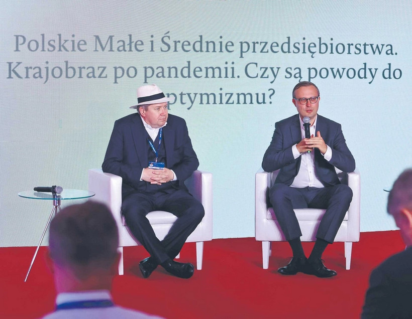 Cezary Kaźmierczak, prezes Związku Przedsiębiorców i Pracodawców i Paweł Borys, prezes Polskiego Funduszu Rozwoju
