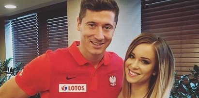 Piękna blondynka zajęła się Lewandowskim