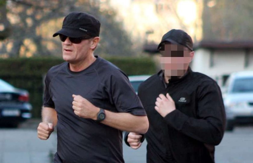 Donald Tusk, jogging