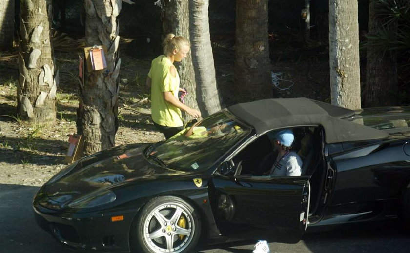 Caroline Wozniacki w Ferrari