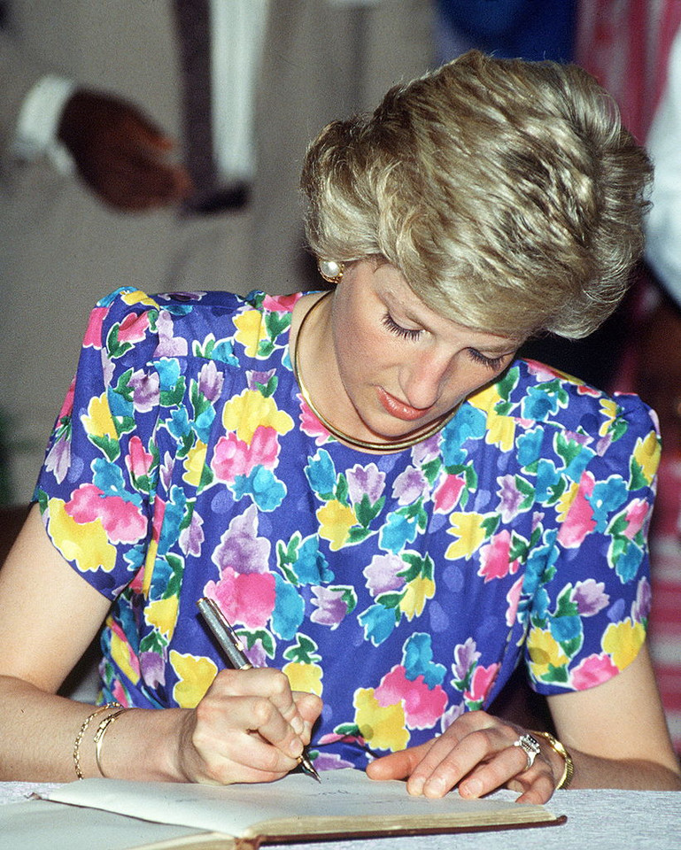 Księżna Diana w Lagos, w Nigerii w 1990 r.