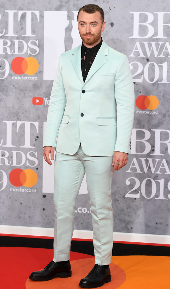 Brit Awards 2019: Sam Smith na czerwonym dywanie