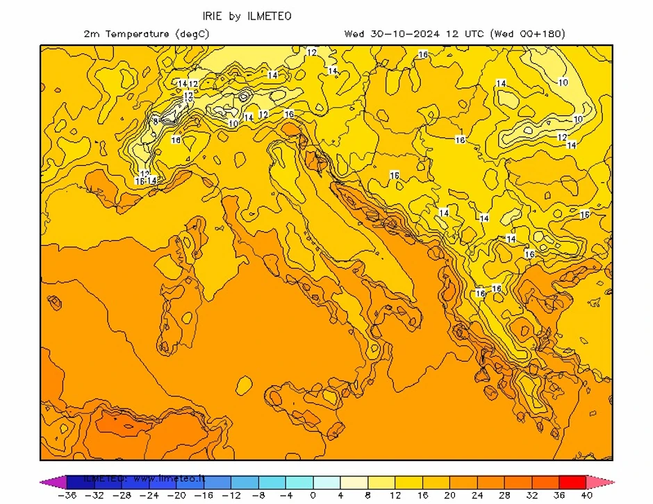 Temperature naredne sedmice