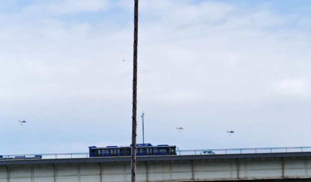 “Black hawk” helikopteri iznad Beograda, idu ka Deliblatskoj pesčari