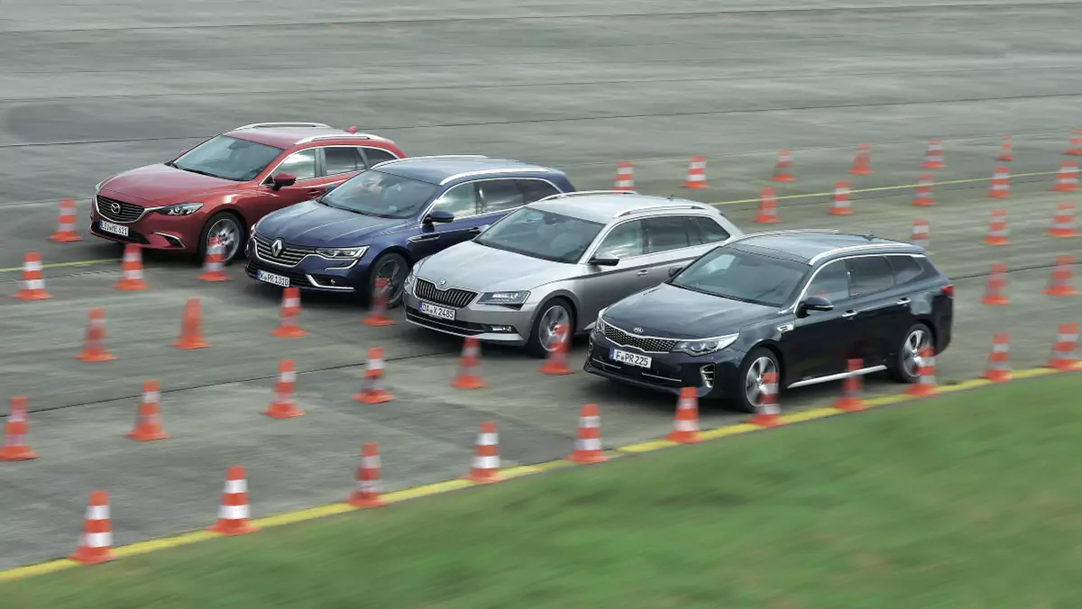 Pożeracze kilometrów - Kia Optima, Mazda 6, Renault Talisman i Skoda Superb