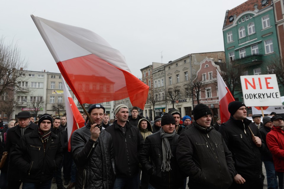 Protest mieszkańców w Lesznie. Nie chcą kopalni