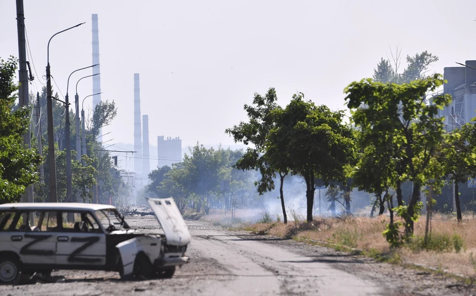 Severodonjeck na slici od 9. juna