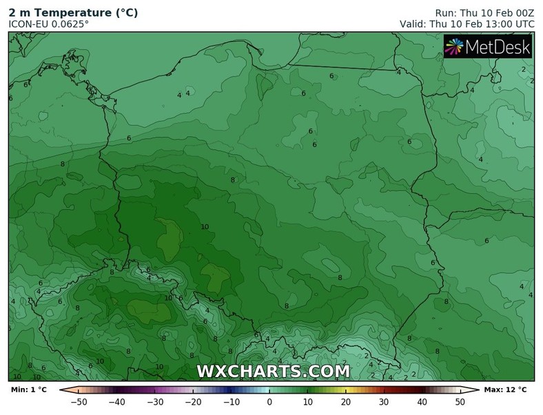 Temperatura będzie bardzo wysoka