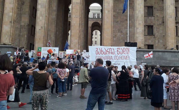 Protest w Tbilisi Fot. Karolina Baca-Pogorzelska i Michał Potocki