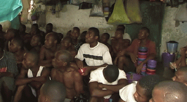 Inmates at the Kirikiri Prison