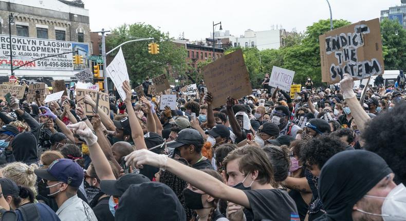 new york george floyd protest coronavirus