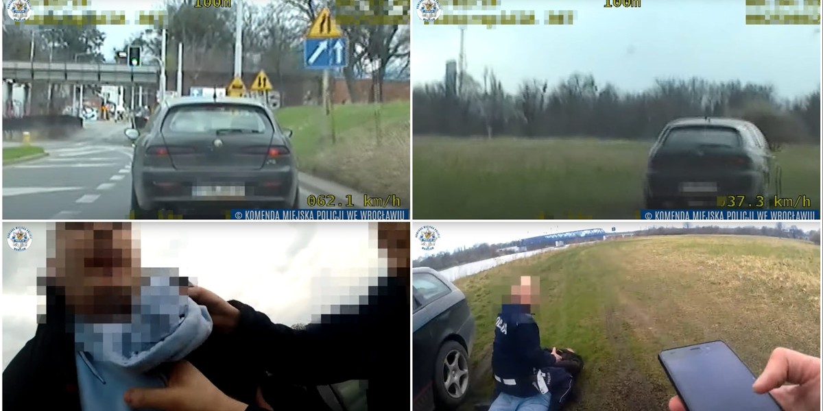 Policjanci gonili kierowcę. Sporo miał na sumieniu. To nagranie z zatrzymania podbija sieć. 