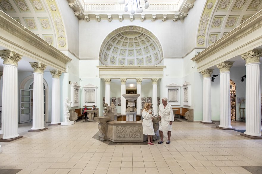 Sanatorium Marconi. Dawniej łazienki siarczane zaprojektowane przez Henryka Marconiego.