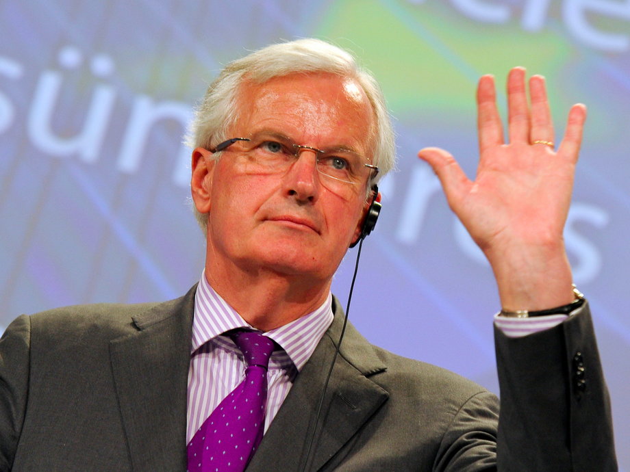 Michel Barnier at the EU Commission headquarters in Brussels June 6, 2012.