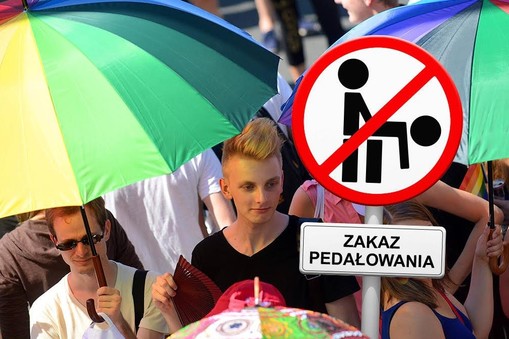 zakaz pedałowania homoseksualiści geje lesbijki homoseksualizm