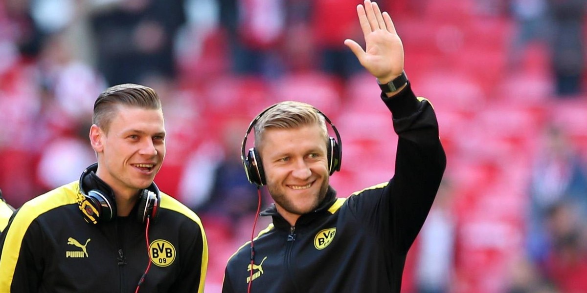 Łukasz Piszczek i Jakub Błaszczykowski za czasów gry w Borussii Dortmund