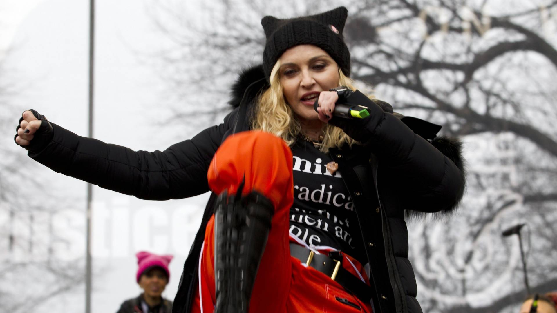 Madonna na Marszu Kobiet zbeształa Donalda Trumpa. Stacje telewizyjne musiały przerwać transmisję