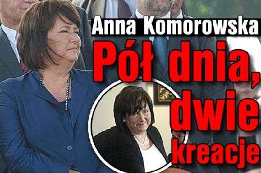 Anna Komorowska. Pół dnia, dwie kreacje