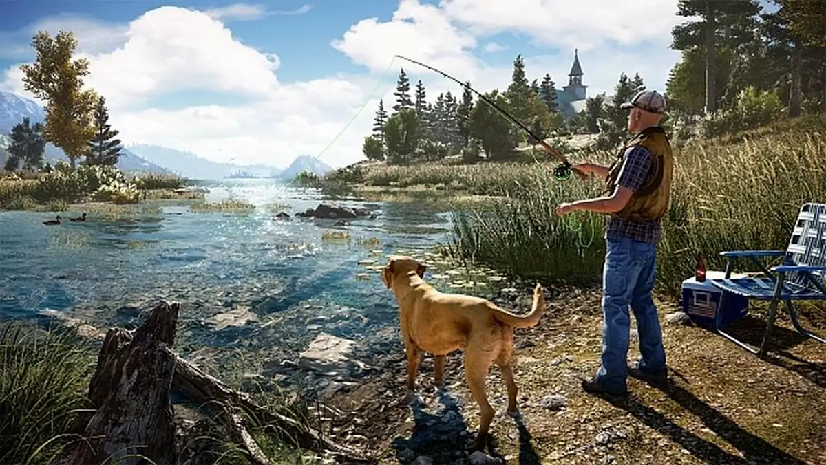 Far Cry 5 - walki samolotów, łowienie ryb i psiak Boomer: Ubisoft pokazuje 8 minut nowej rozgrywki
