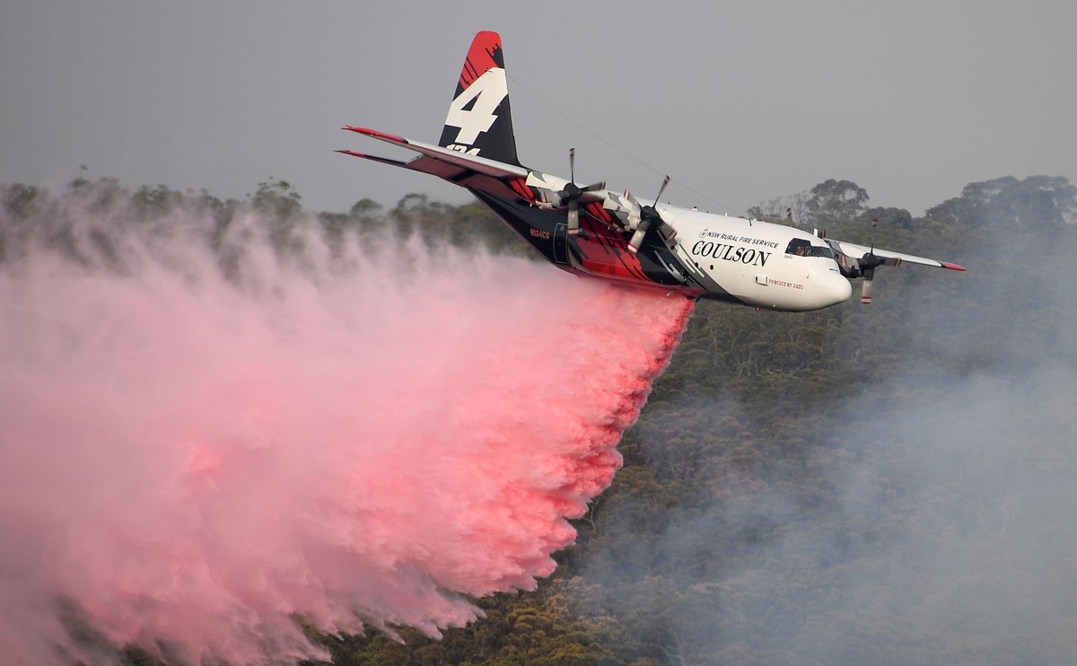 Gaszenie pożarów w Australii