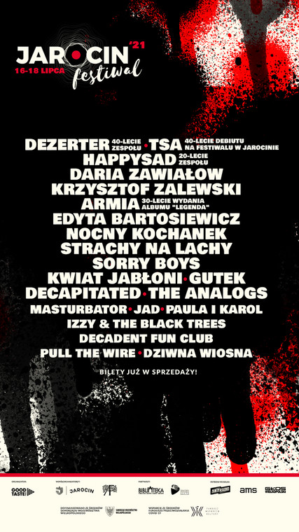 Line-up tegorocznego Jarocin Festiwal